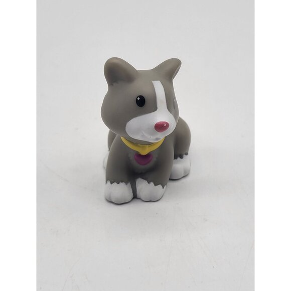 Fisher-Price Little People Tessa's Gray Kitty Y8206 Cat Replacement Figure - Picture 2 of 8